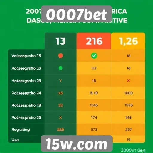 Comparativo entre 0007bet e concorrentes do setor