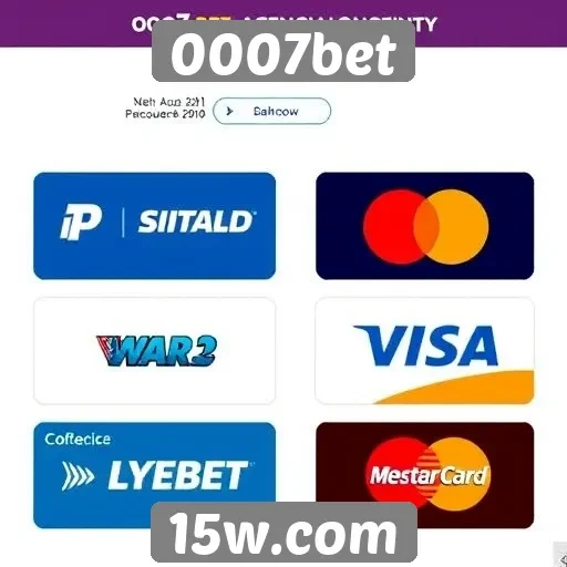 Métodos de pagamento aceitos pelo 0007bet